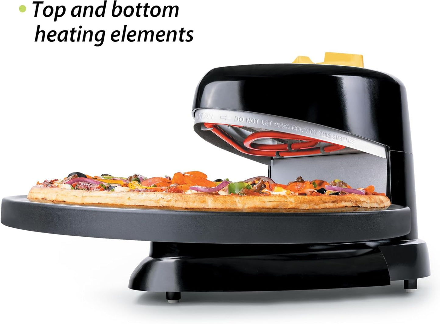 🍕 Presto Pizzazz Plus Roterende Oven – Perfecte Pizza, Snel! + Gratis Pizzareceptenboek 📕